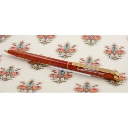 Vintage-Diplomat-Epoque-Kugelschreiber-Rot-Marmoriert
