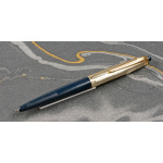 Vintage-Diplomat-Kugelschreiber-blau-vergoldet