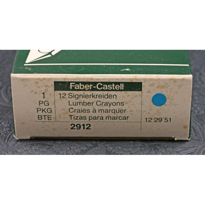 Vintage Faber Castell Signierkreide Blau 2912 – Bild 2