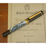 Vintage-Senator-Regent-Kolbenfueller-Gruen-marmoriert