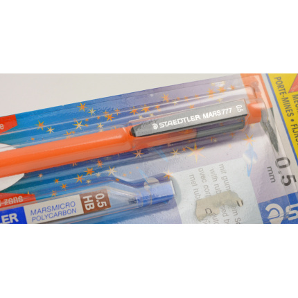 Vintage-Staedtler-Mars-777-Druckbleistift-Orange