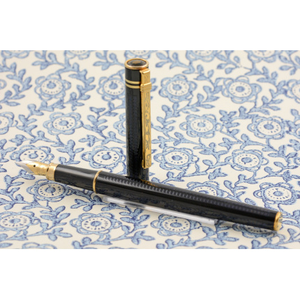 Vintage-Diplomat-Attache-Patronenfueller-blau-