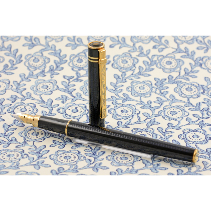 Vintage-Diplomat-Attache-Patronenfueller-blau-