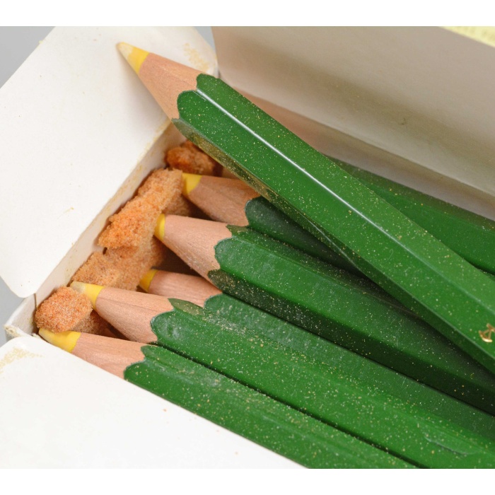 Vintage A W Faber Castell 9533 Magazinstifte Gelb – Bild 3