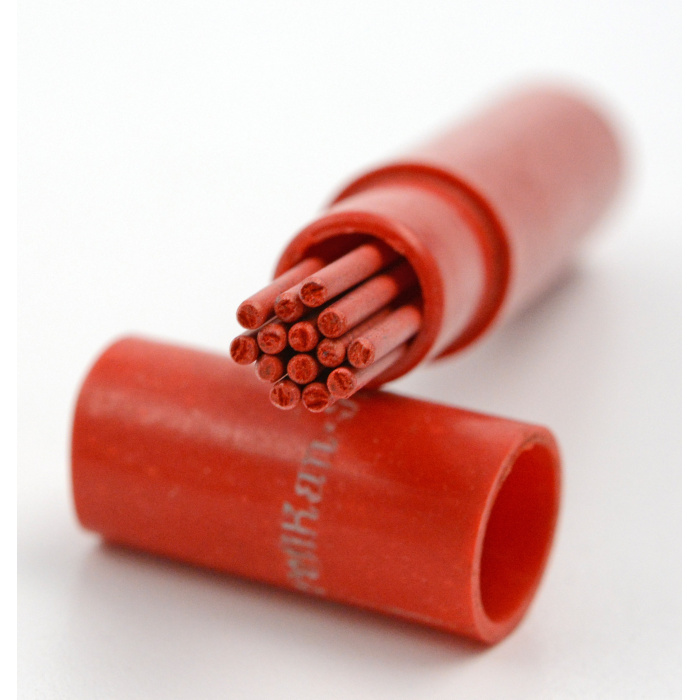 Vintage Pelikan 1,18 mm rote Farbminen für alte Druck- und Drehstifte – Bild 2