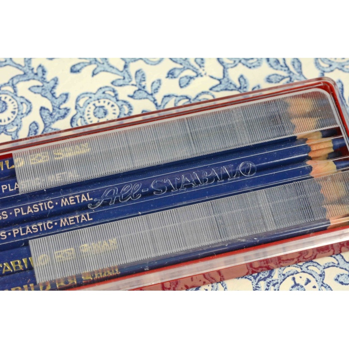 Vintage All Stabilo Buntstifte 8041 Blau – Bild 5