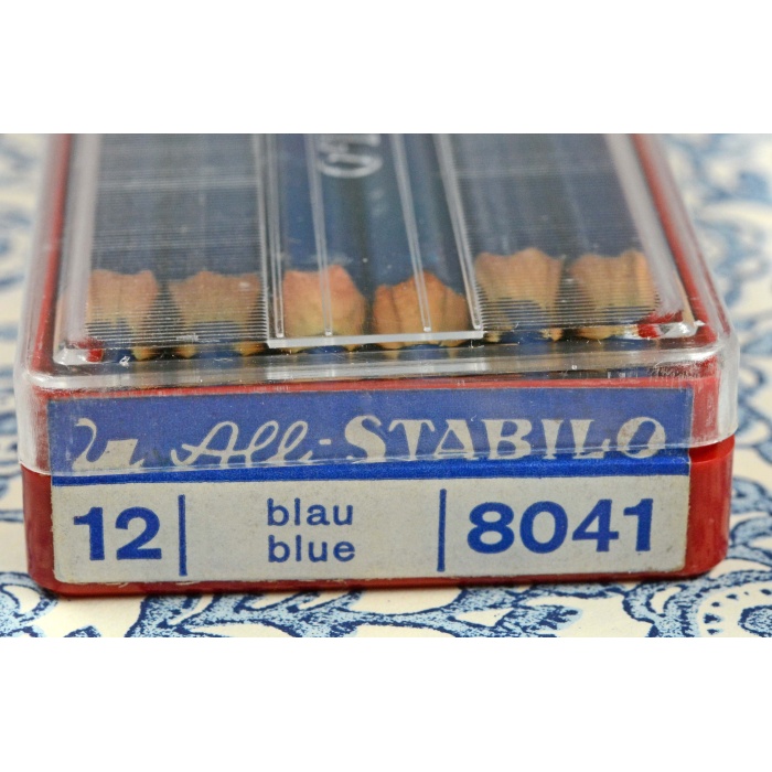 Vintage All Stabilo Buntstifte 8041 Blau – Bild 2