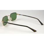 MONTBLANC Rechteckige Sonnenbrille mit goldfarbener Metallfassung 133462 MB0339S-002 – Bild 5