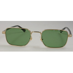 MONTBLANC Rechteckige Sonnenbrille mit goldfarbener Metallfassung 133462 MB0339S-002 – Bild 3