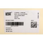 MONTBLANC Rechteckige Sonnenbrille mit goldfarbener Metallfassung 133462 MB0339S-002 – Bild 8